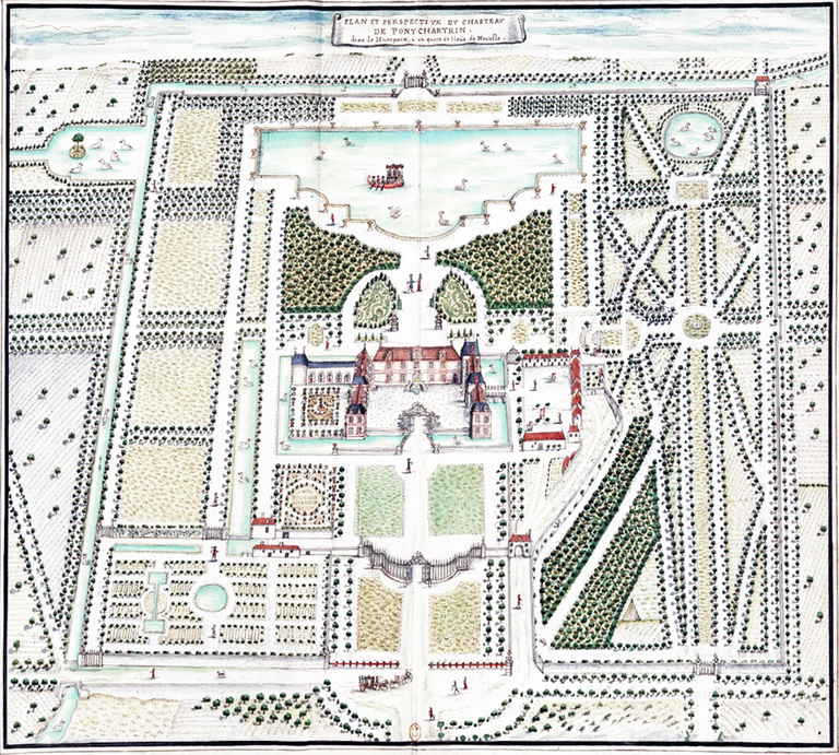 Sterenn Architecture - Plan_et_perspective_du_chasteau_[...]Boudan_Louis_btv1b69016111.jpg